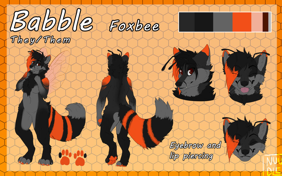 Ref with 1 extra full body view and 3 headshots